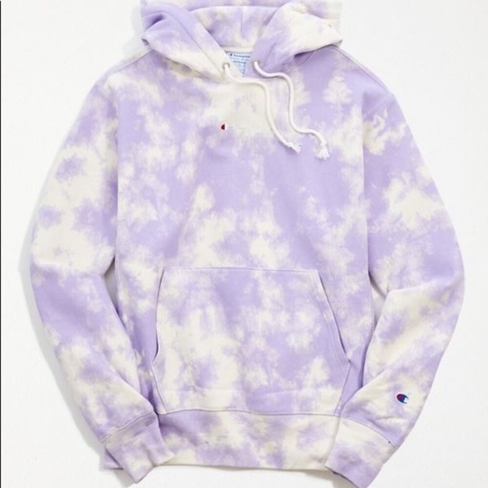 Champion UO Exclusive Tie-Dye Boyfriend Hoodie Sweatshirt NWOT